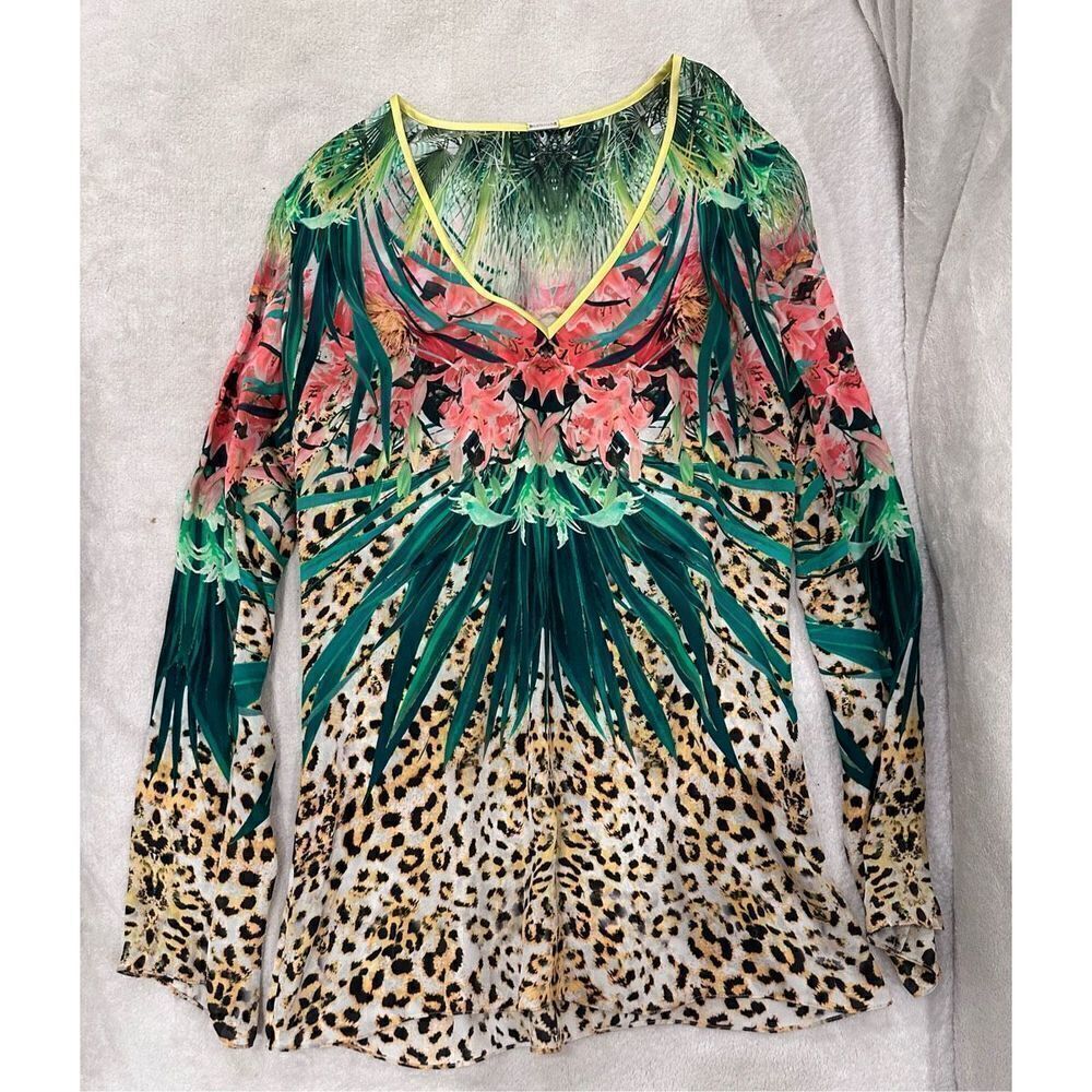 Elie Tahari beach top blouse size XS women’s